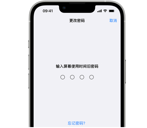 元宝iPhone屏幕维修分享iPhone屏幕使用时间密码忘记了怎么办 