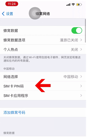 元宝苹果14维修网分享如何给iPhone14的SIM卡设置密码 