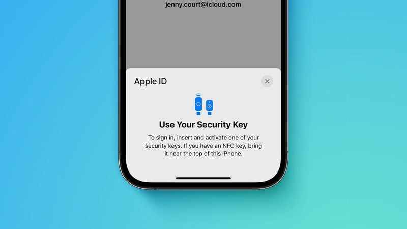 元宝苹果手机维修分享iOS 16.3 新增的 Apple ID 的安全密钥有什么功能 